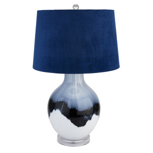 Navy lamp shade for deals floor lamp